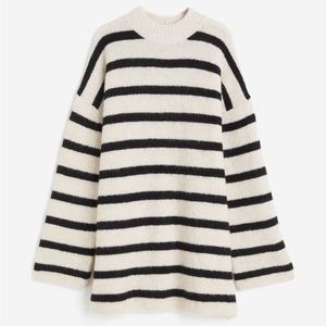 Viral H&M Knit Dress , Sweater Dress, Striped